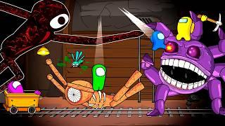 DOORS FLOOR 2: Among Us vs Figure x Grumbles x Seek x Gloombats | Animation by Toonz