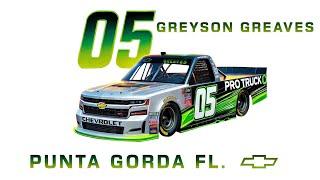 Family Fun night.  New Smyrna Speedway August 31, 2024.  Pro Truck, Greyson Greaves 05.