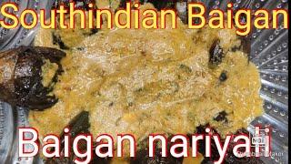 Southindian Baigan/Kaise Banaye Nariyal Gravy/Baigan Nariyal Twist/Baigan me South Ka Tadka