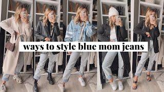 6 Ways To Style: Blue Denim Mom Jeans | jessmsheppard