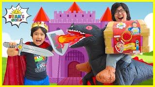 King Ryan vs Powerful Dragon Daddy for the Mystery Treasure Chest!!