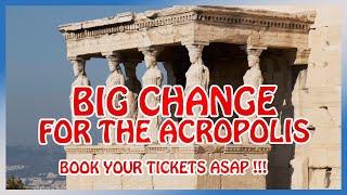 Athens : NEW SYSTEM for the ACROPOLIS TICKETS (book before they're sold out !)