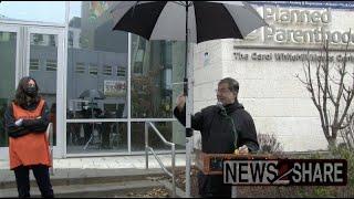 Defrocked Priests for Life leader Frank Pavone speaks outside Planned Parenthood in Washington DC