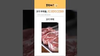 고기 부위 이름들, 왜 그렇게 불릴까?