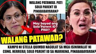 VIRAL! PANIBAGONG BAHO ni QUIMBO ISINIWALAT ni Cong. HERRERA| SOLO PARENT ID sa MARIKINA May BAYAD?!