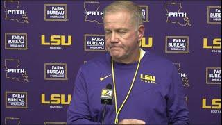 LSU Brian Kelly talks week of prep for South Carolina