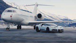 BUGATTI CENTODIECI: A Day at Engadin Airport