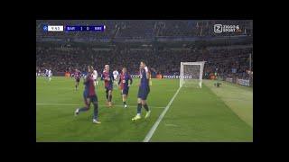 Gol de Robert Lewandowski | Barcelona vs Stade Brestois 1-0 Resumen | Liga de Campeones 2024/25