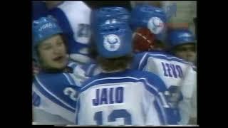 Курьезы на льду! Дальний бросок отчаяния и гол! World Champs 1983.05.01 Finland Italy last goal