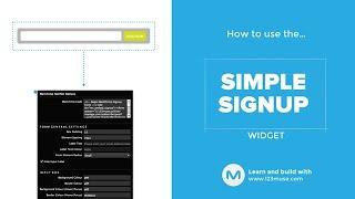 Mailchimp widget for Adobe Muse, from http://www.123muse.com