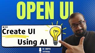 OpenUI - Create Website UI Component using OpenSource AI Tool