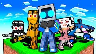 Locked on ONE CHUNK with TWISTED BRAINROT in Minecraft!