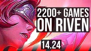 RIVEN vs AHRI (TOP) | 2200+ games, 3/1/2 | NA Master | 14.24