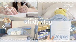 STUDY VLOG ep. 1 ️ : catching up with studies after summer, school projects w classmates, shopping