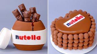 My Favorite NUTELLA Cake Decoration Ideas | So Tasty Chocolate Cake Decorating Ideas | Top Yummy