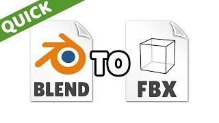 How to Convert a BLEND File to FBX (Blender)