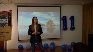 Discurso "Menos com Menos". Yulia Vrublevskaia. Toastmasters Braga.