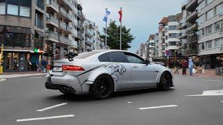 CRAZY LOUD Jaguar XE SV Project 8 in Knokke-Heist!