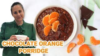 Healthy Breakfast For One | Chocolate Orange Porridge