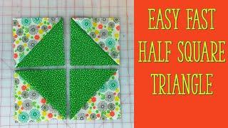 Easy Fast Half Square Triangle | The Sewing Room Channel