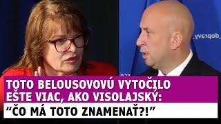 TOTO Belousovovú vytočilo ešte viac ako Visolajský: Čo to má znamenať?