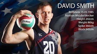 David Smith | USA Middle Blocker | Volleyball Highlights | Champions Cup 2017