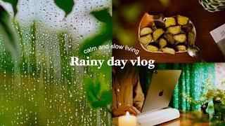 cozy rainy day vlog | cooking, calm & slow life, silent vlog, Living Alone in korea