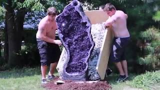 CosmicCuts: Huge Amethyst Geode 67 00 Uruguay Precious Stone Mineral