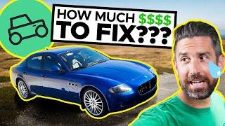 Taking the Maserati Quattroporte to a Ferrari Mechanic cost HOW MUCH?