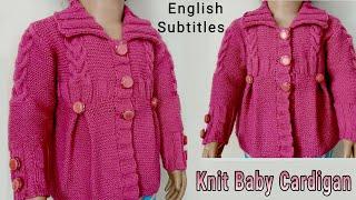 Knit Stylish Sweater For 2-4 years Old Girl, प्यारी सी बच्ची के लिए स्टाइलिश कार्डिगन बुनें