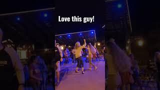 Guy Cuts Loose On The Dance Floor!