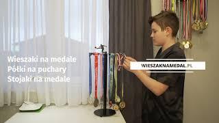 METALOWY Wieszak na medale