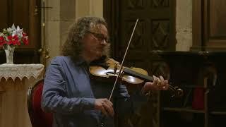 Martin Hayes' acoustic concert in ancient monastery, Asturias, Spain