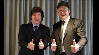 Elon Musk dons MAGA hat to meet Argentinian President Javier Milei