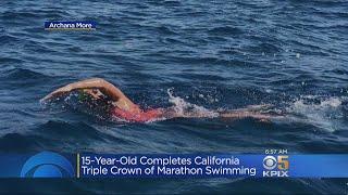 Bay Area Teen Completes Historic Marathon Swimming Triple Crown