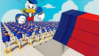 100x DONALD DUCK + 1x GIANT vs 3 EVERY GOD - Totally Accurate Battle Simulator TABS