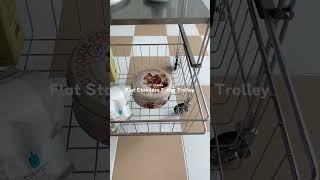 오그레 플랫 스테인레스 3단 트롤리 