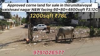 Approved land for sale in thirumullaivoyal @ #Thirumullaivoyal #LandForSale #RealEstate #Investment