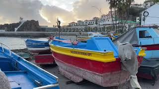 Camara de Lobos Fishing Port & Lookout Point at Sunset