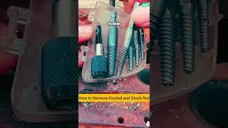 How to Remove Rusted and Stuck Nut/Bolt Using a Drill and Extractor #trending #tips #facts #shorts