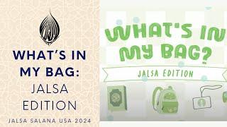 What's in my bag: Jalsa Edition (Jalsa Salana USA 2024)