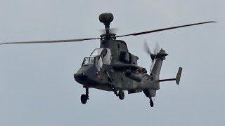 ILA 2018 Eurocopter EC665 Tiger UHT Helicopter flying Display German Army  Bundeswehr Berlin AirShow