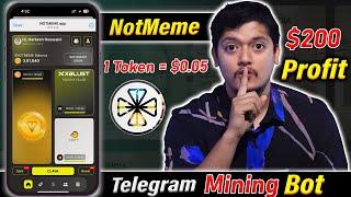 1 $NOTM = $0.02 Mine - NOT Meme Mining Tap-To-Earn| Not Meme Crypto Mining BOT App 2024 