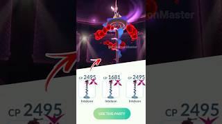 using Triple GIGANTAMAX INTELEON team in Pokemon GO.
