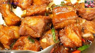 Sườn Heo Kho Nước Mắm - Cách Kho Thịt Sườn thơm ngon thấm vị, Braised pork ribs by Vanh Khuyen