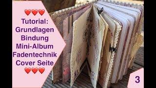 Tutorial: Grundlagen Tagtaschen Tag Tags Fadentechnik Junk Journal Bullet Journal Minialbum Action 3