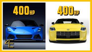 Lotus Emira vs Nissan Z Performance | Car Spec Comparison | 4enthusiasts