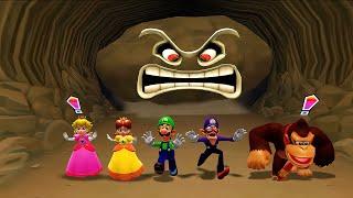 Mario Party Gamecube - Best Minigames Collection Peach Vs Daisy Vs Luigi Vs Waluigi