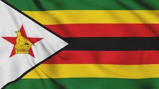 Zimbabwe Flag Waving Animation / 3-min loop / free 4k stock footage