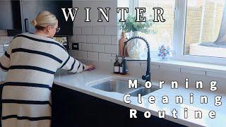 WINTER ️ MORNING CLEANING ROUTINE | PRODUCTIVE AND MOTIVATING |